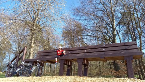 Rast auf der XXL Bank | © C. Vogt