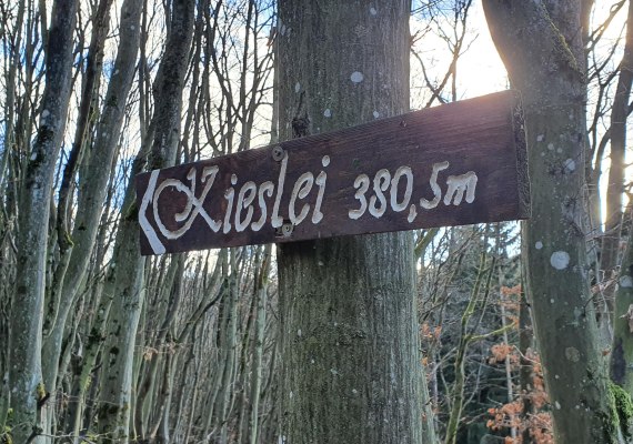 Wegweiser zur Kieslei | © T. Biersch
