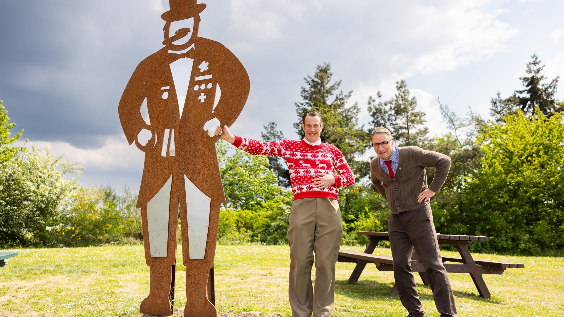 Willi und Ernst mit dem Quetschehannes | &copy; Kai Mylller