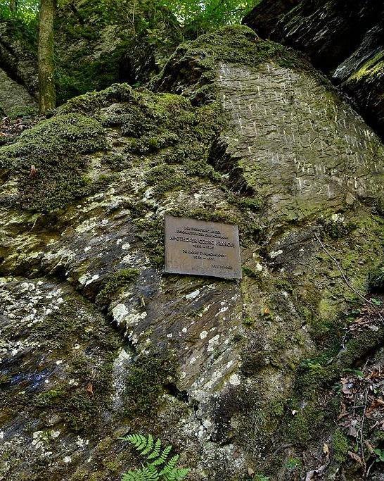 Tafel am Apothekerfelsen | © J. Kläser