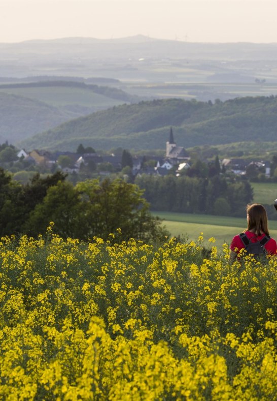 Eifelblick und Bilck auf Beulich | &copy; Klaus-Peter Kappest - Wanderb&uuml;ro Saar-Hunsr&uuml;ck