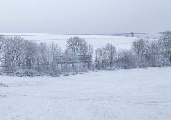 Hunsrückbahn im Winter | © S. Mauer Hunsrückbahn im Winter | © S. Mauer