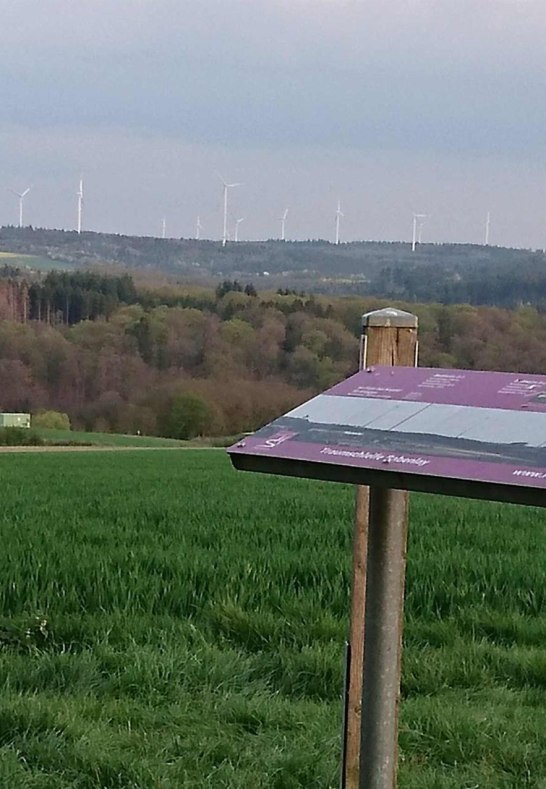 Wandertafel am Windradblick | © B. Vogt