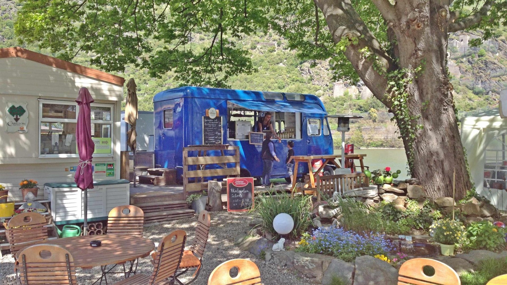 Biergarten | © Campingplatz Oberwesel Biergarten | © Campingplatz Oberwesel