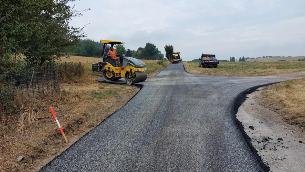 Radwegbau Karbach Bauma