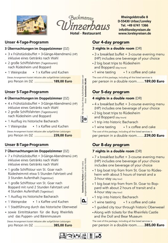 Arrangements Beckmanns Winzerhaus | &copy; Jochen Beckmann