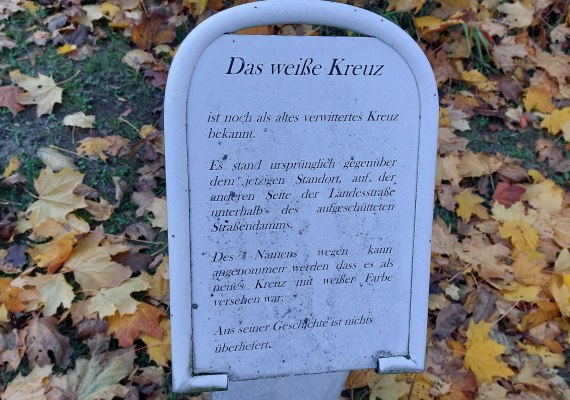 Tafel am Weißen Kreuz | © TI Hunsrück-Mittelrhein
