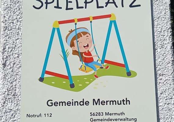Schild vom Kinderspielplatz | &copy; C. Vogt