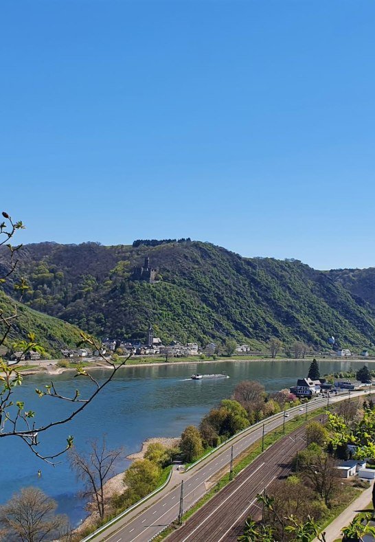 Rheinblick mit Burg Maus | © T. Biersch Rheinblick mit Burg Maus | © T. Biersch
