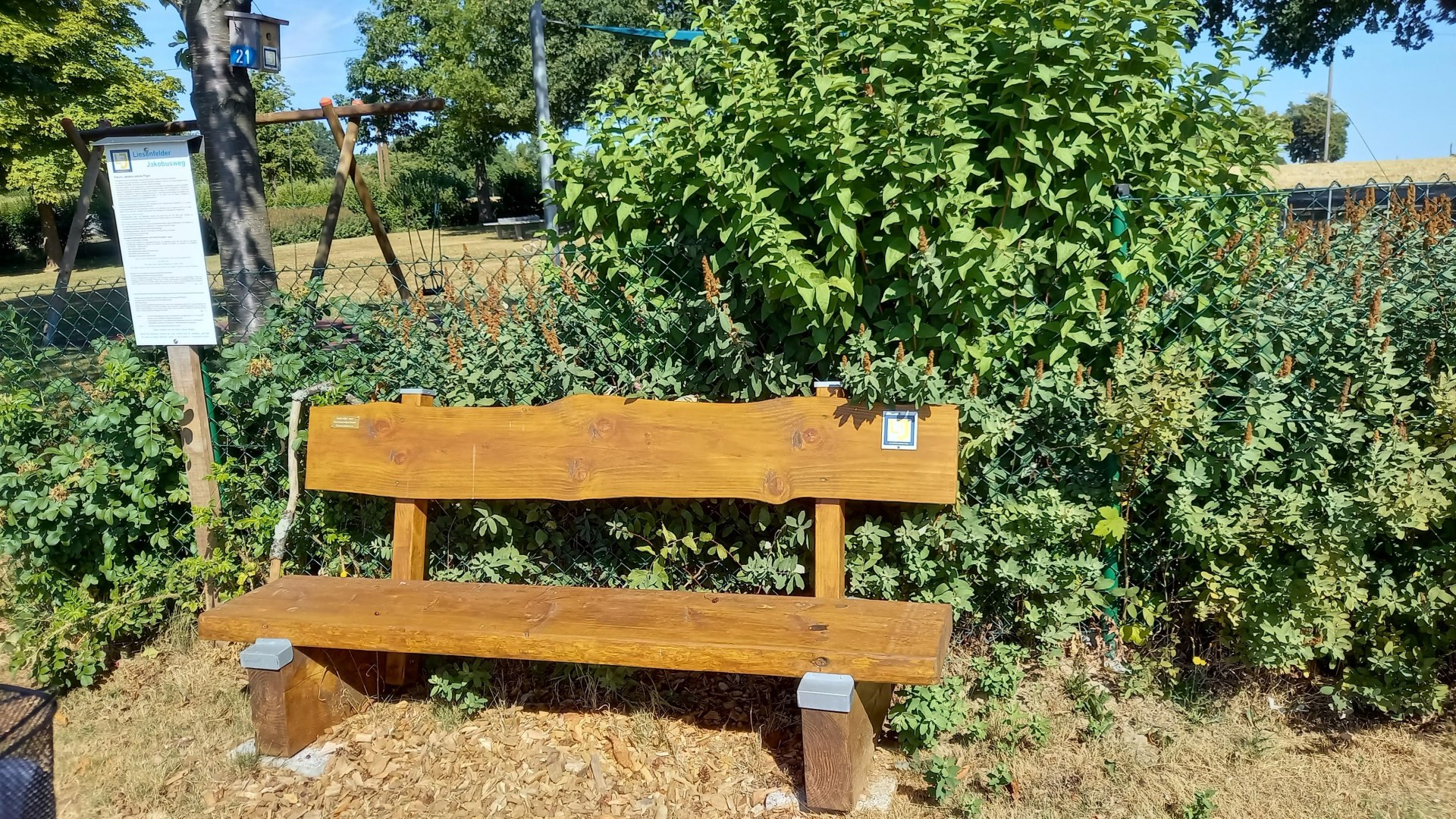 Ruhebank am Spielplatz | © C. Vogt Ruhebank am Spielplatz | © C. Vogt