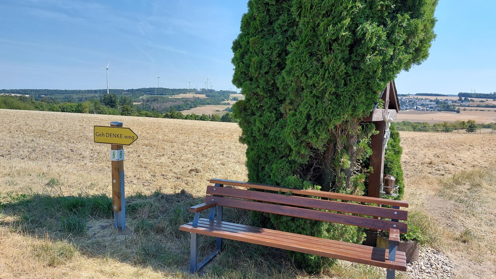 Ruhebank am Geh-Denke-Weg | © T. Biersch Ruhebank am Geh-Denke-Weg | © T. Biersch