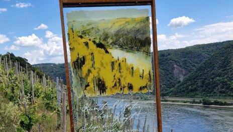 Oberwesel Oelsberg Kunstpfad Stele 5 quer