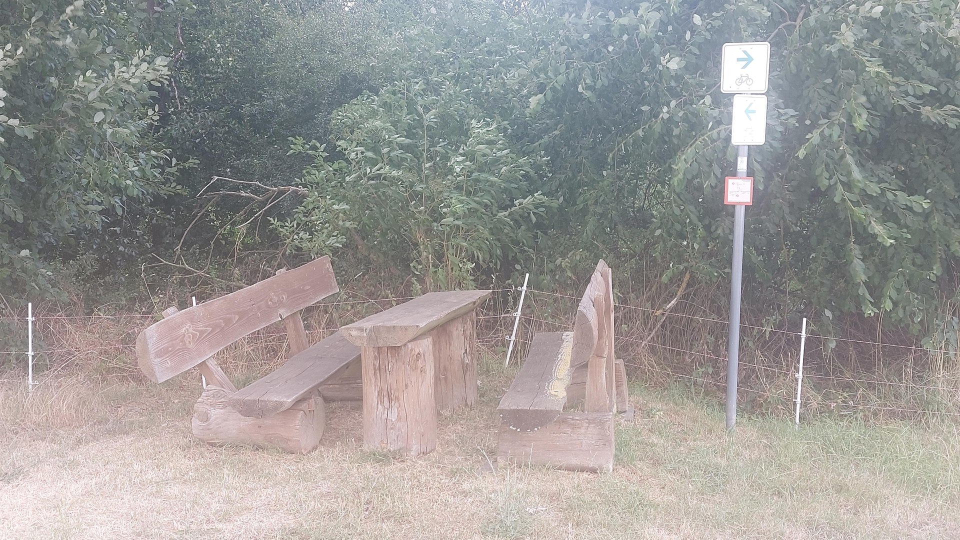 Picknickbank am Radweg | © T. Biersch
