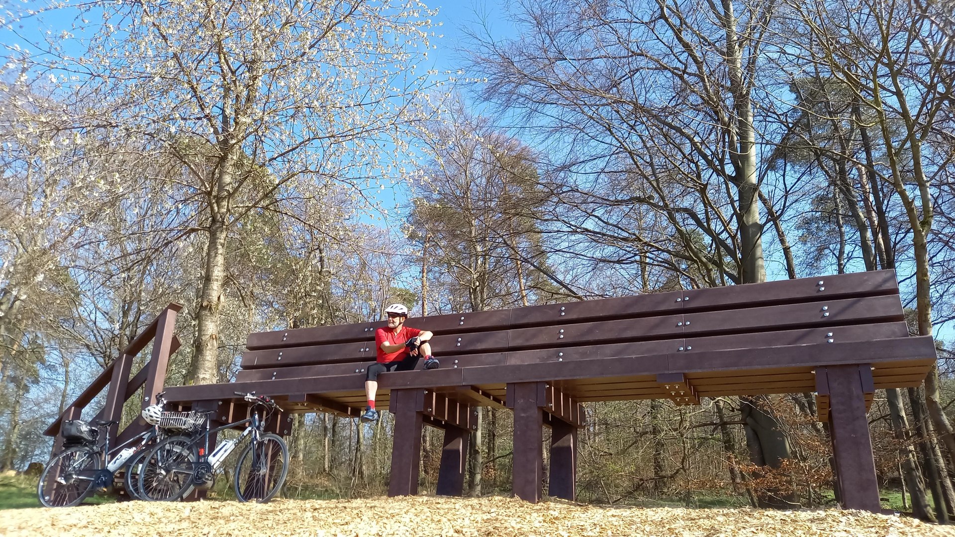 Rast auf der XXL Bank | &copy; C. Vogt