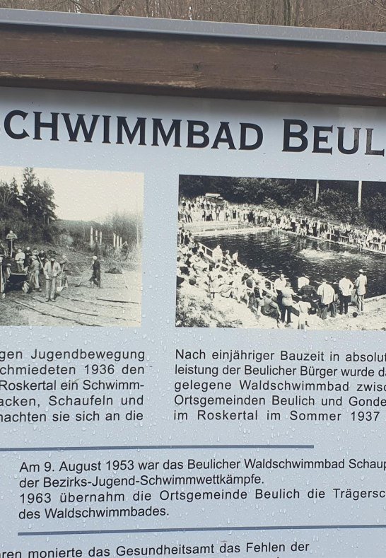 Beschreibung Waldschwimmbad Beulich | © T. Biersch Beschreibung Waldschwimmbad Beulich | © T. Biersch