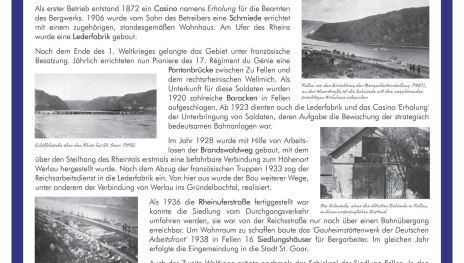 Infotafel  "zu Fellen" | © J. Gödert