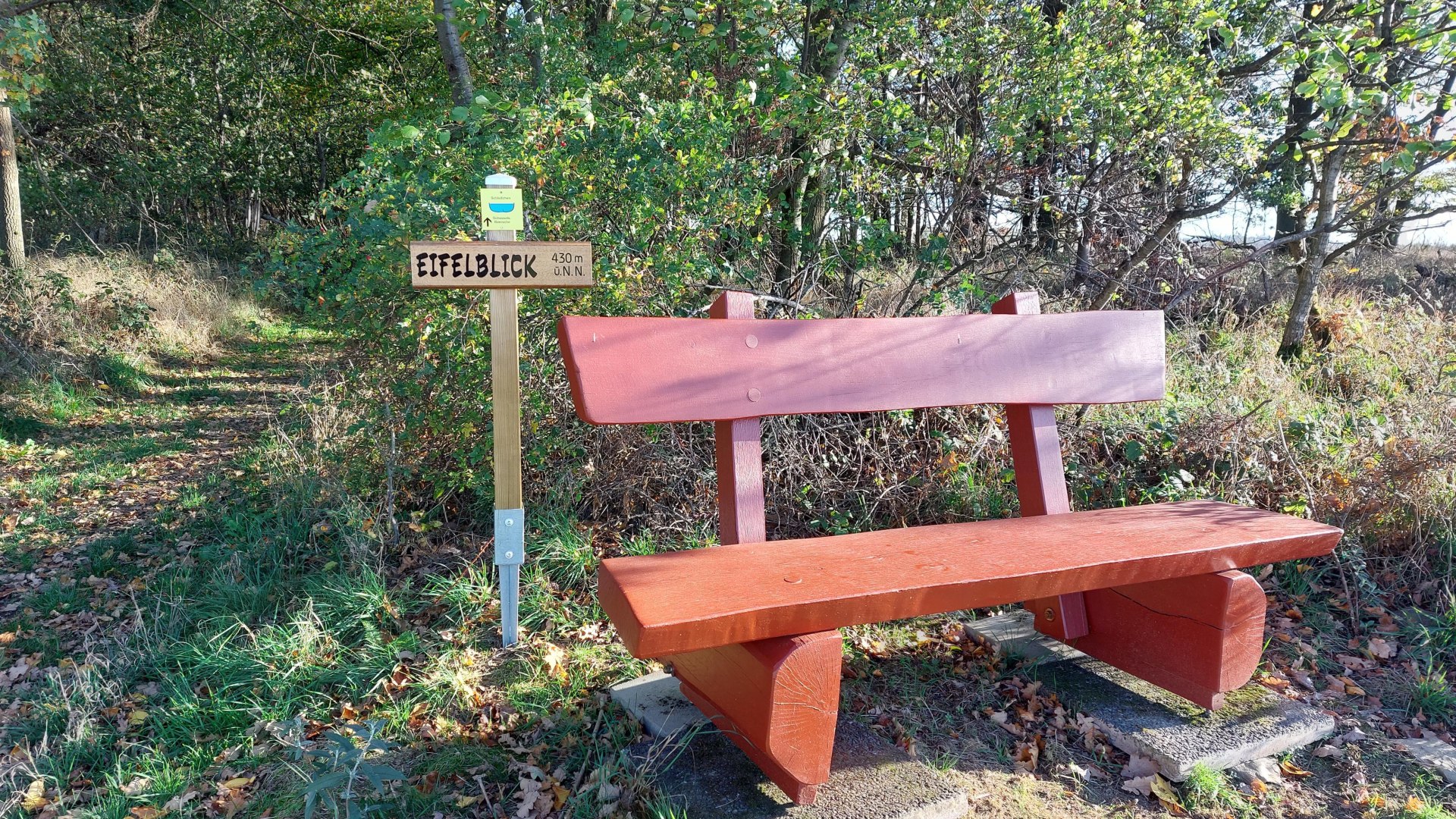 Ruhebank am Eifelblick | © T. Biersch Ruhebank am Eifelblick | © T. Biersch