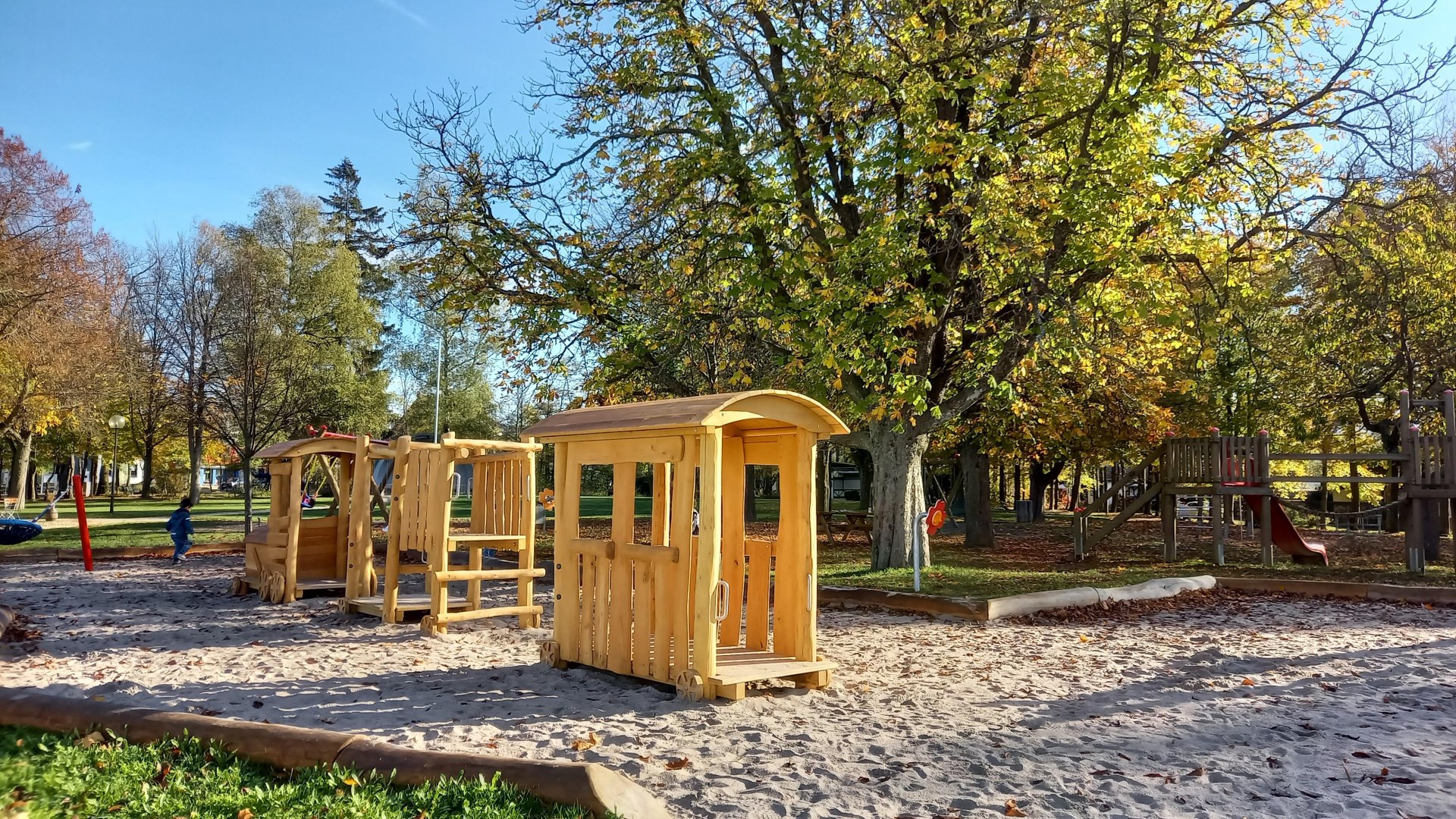 Sandkasten mit Zug | © C. Vogt Sandkasten mit Zug | © C. Vogt