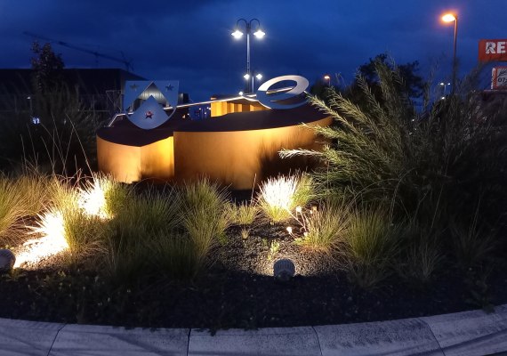 Kreisel bei Nacht | © C. Vogt Kreisel bei Nacht | © C. Vogt